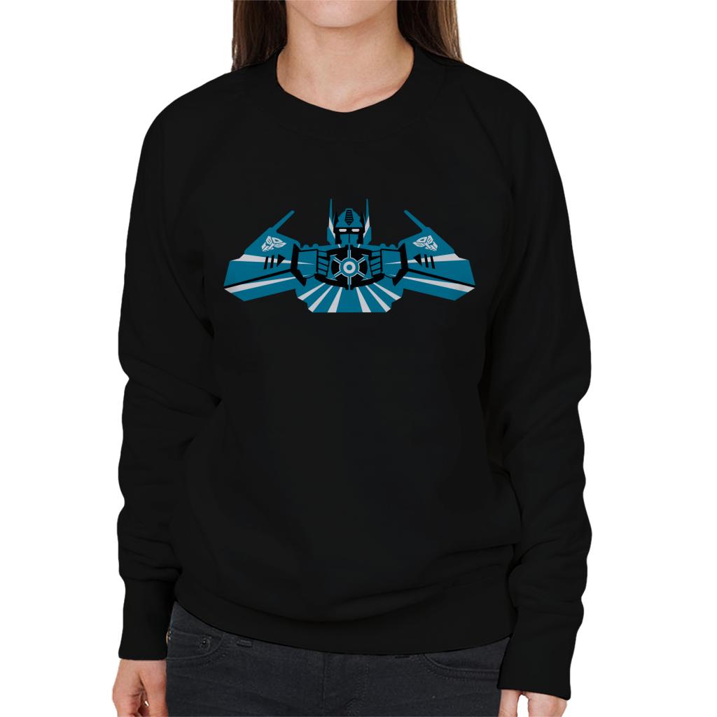 Transformers Optimus Prime Blue Silhouette Women's product image 1