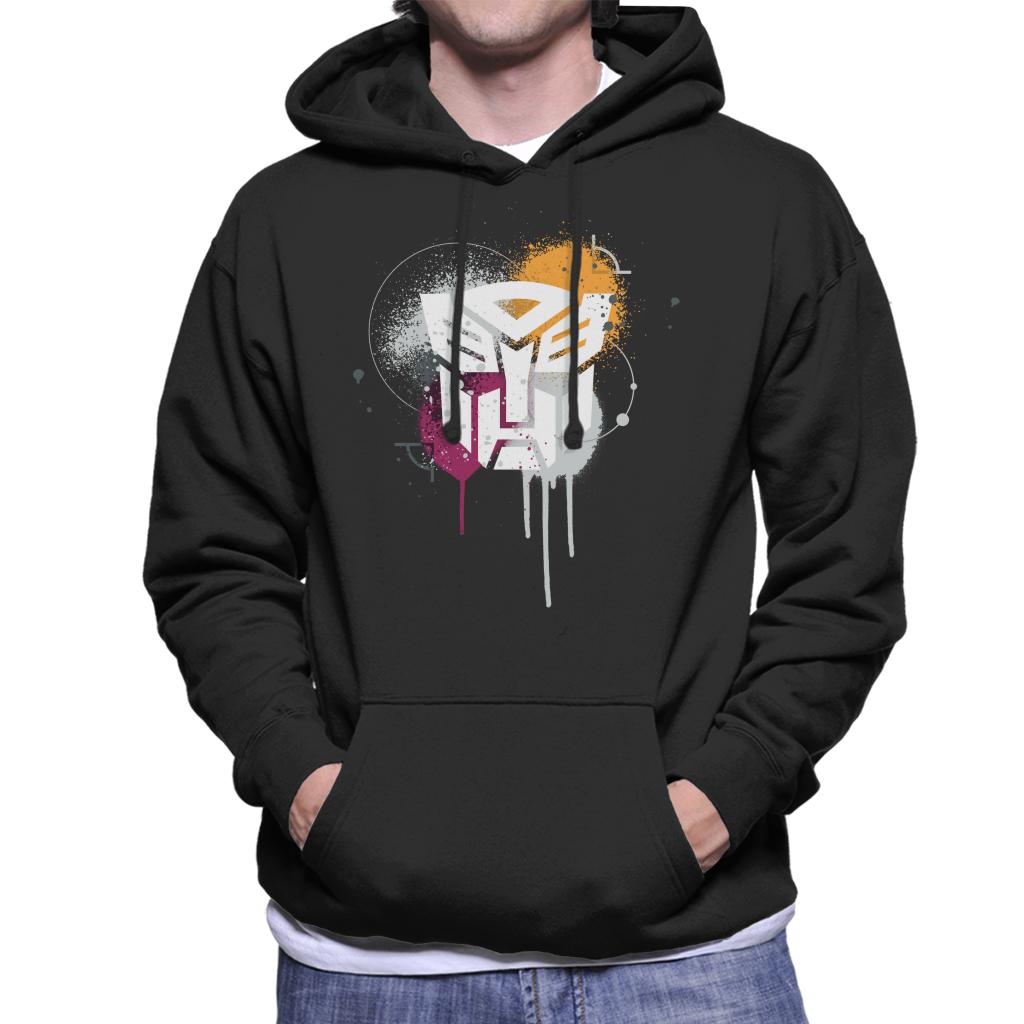 Transformers Autobots Classic Spray Paint Logo Men's Hooded product image 1