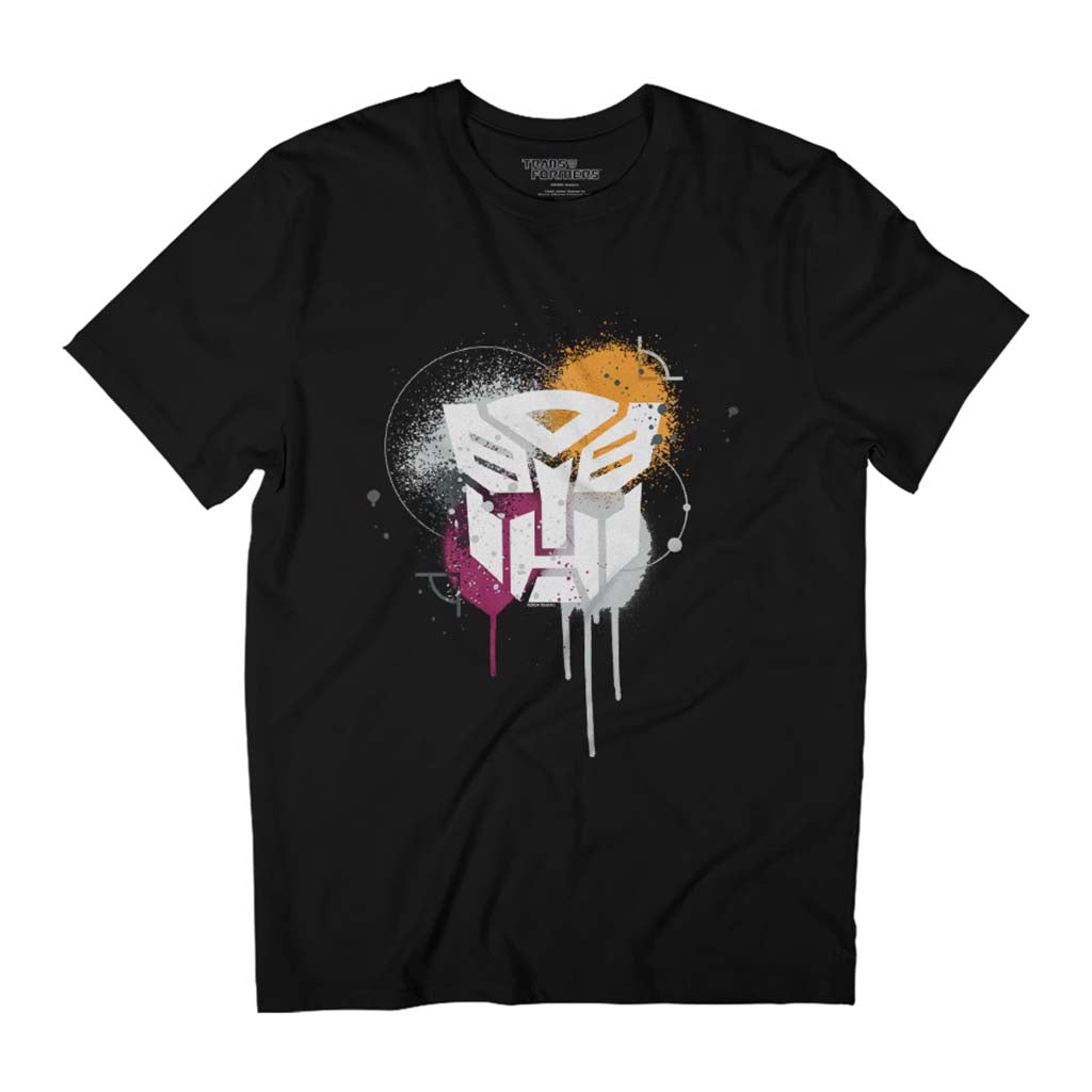 Transformers Autobots Classic Spray Paint Logo Men's T-Shirt product image 1