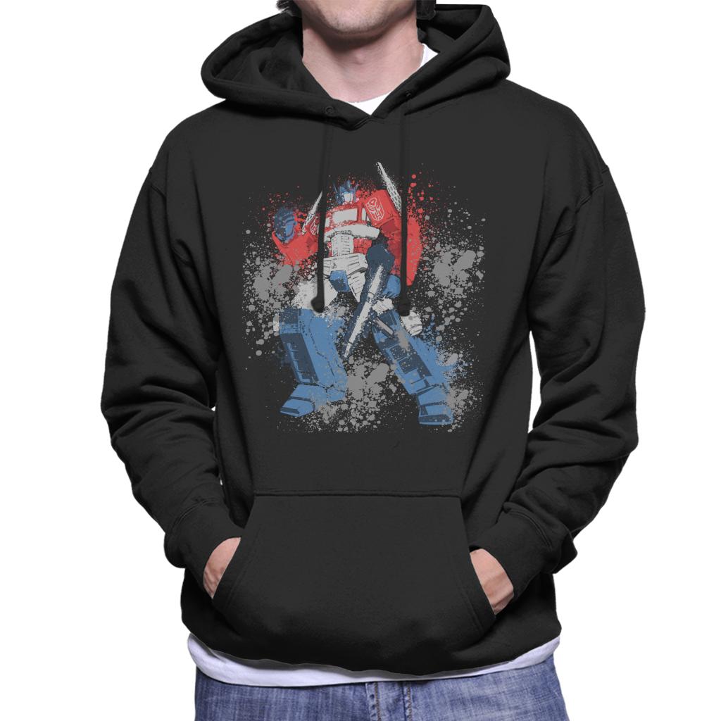 Transformers Optimus Prime Splatter Men's Hooded Sweatshirt product image 1