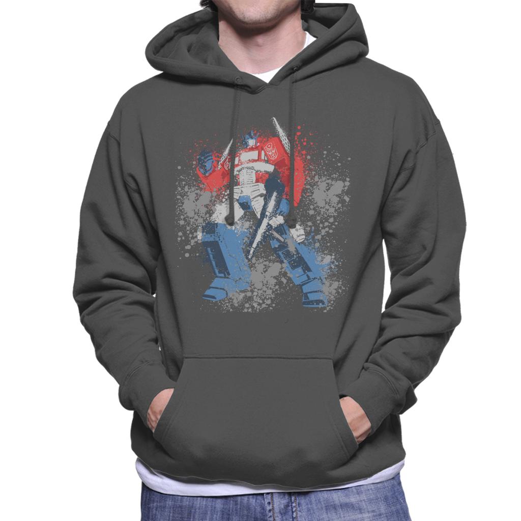 Transformers Optimus Prime Splatter Men's Hooded Sweatshirt product image 4