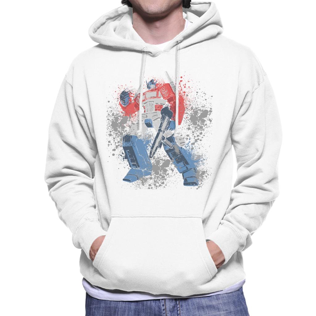 Transformers Optimus Prime Splatter Men's Hooded Sweatshirt product image 6