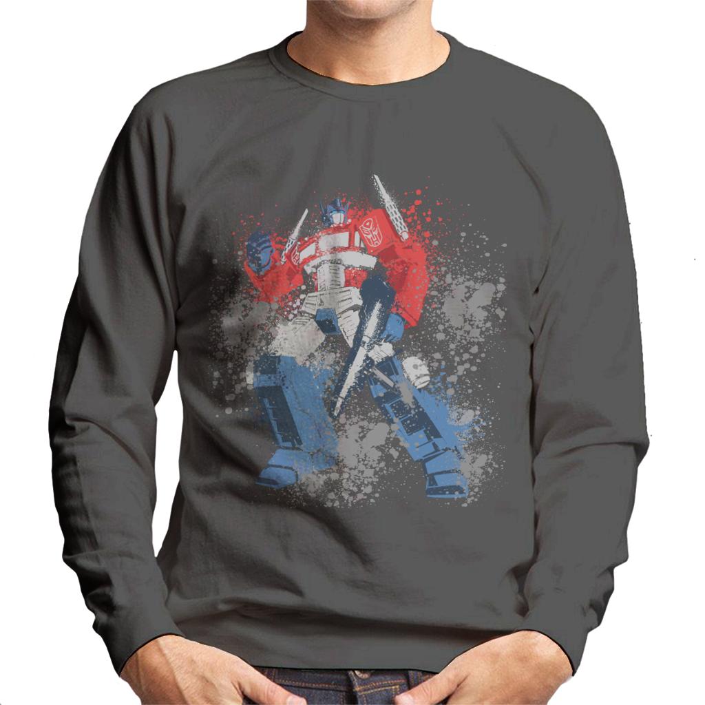Transformers Optimus Prime Splatter Men's Sweatshirt product image 4