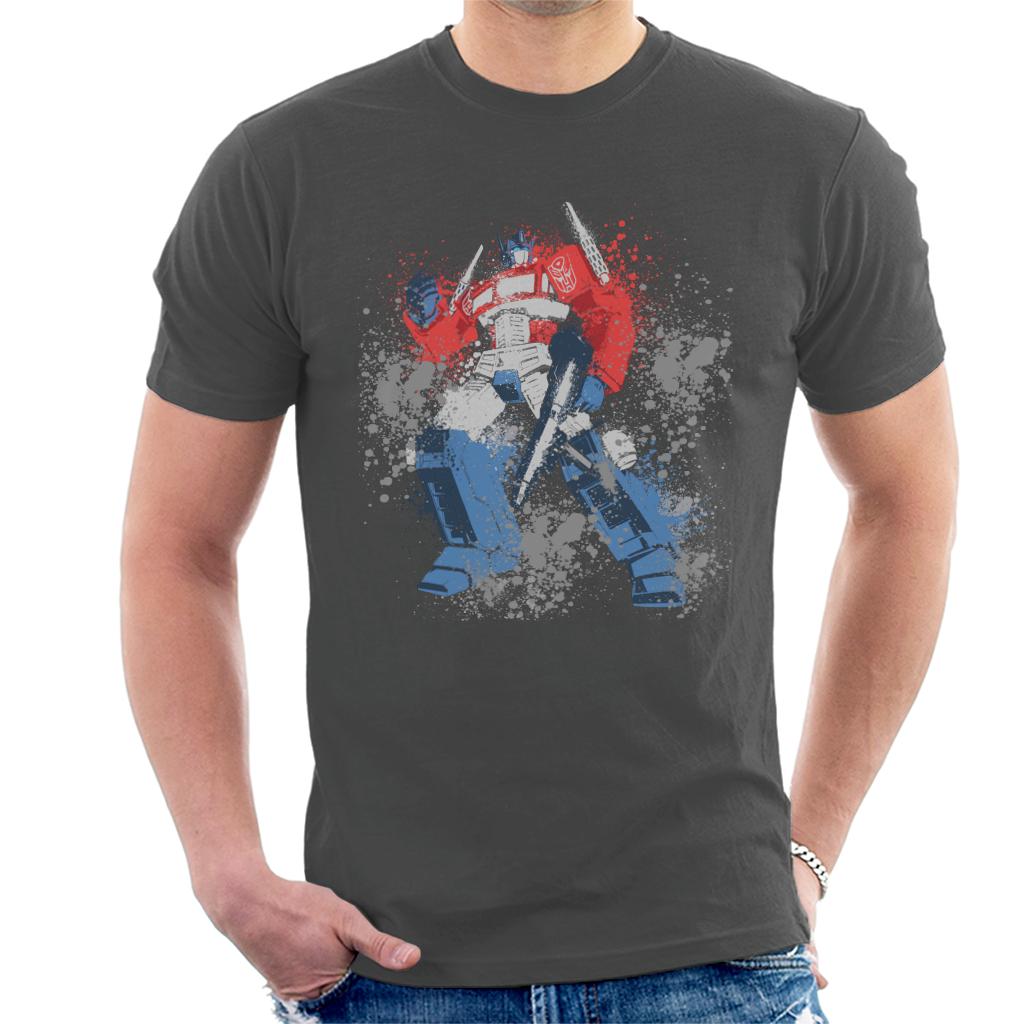 Transformers Optimus Prime Splatter Men's T-Shirt product image 4
