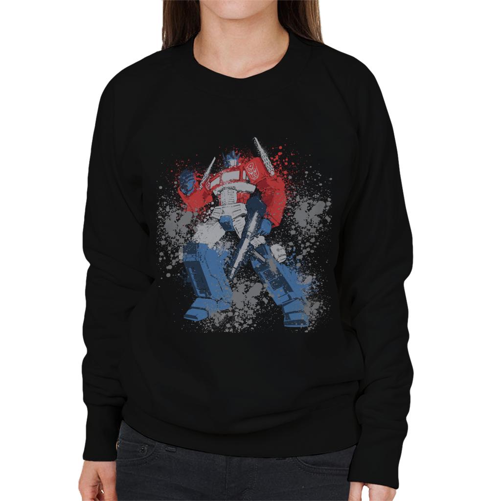 Transformers Optimus Prime Splatter Women's Sweatshirt product image 1
