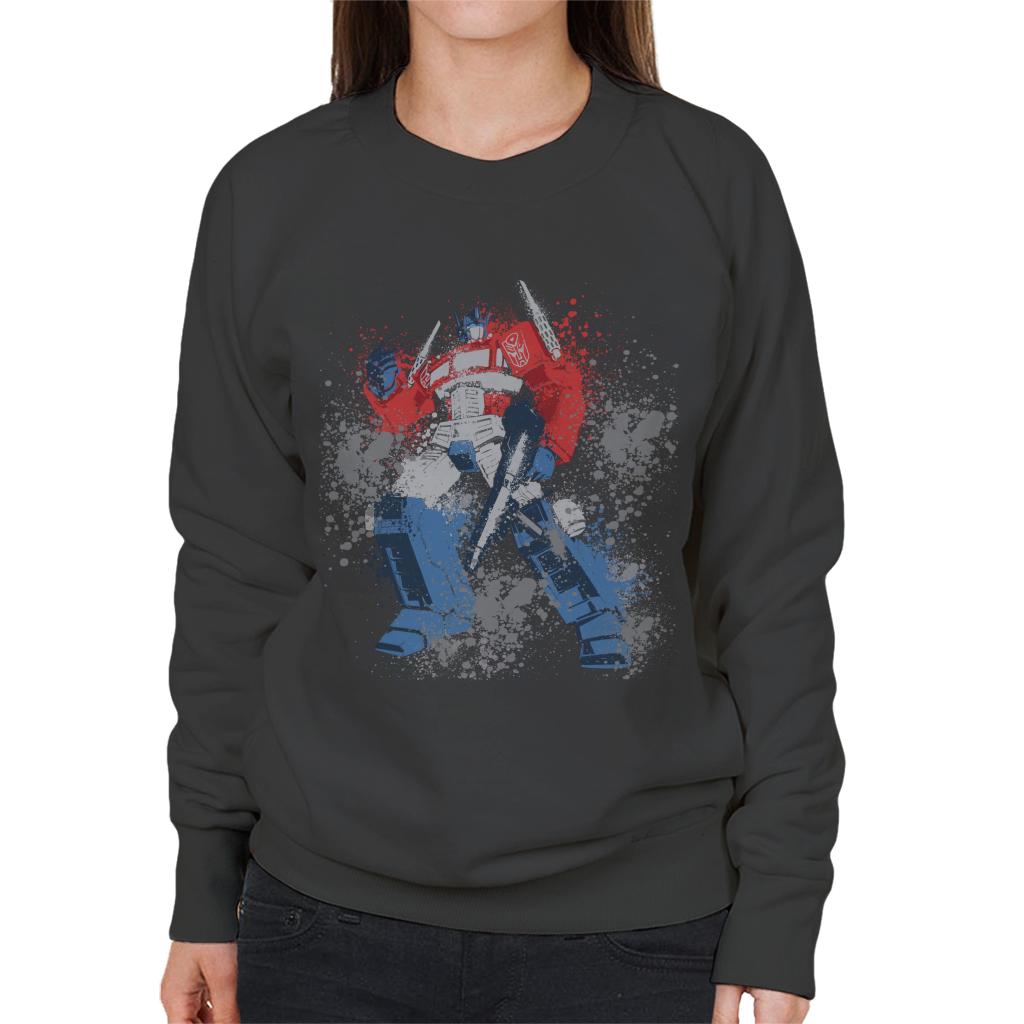Transformers Optimus Prime Splatter Women's Sweatshirt product image 4