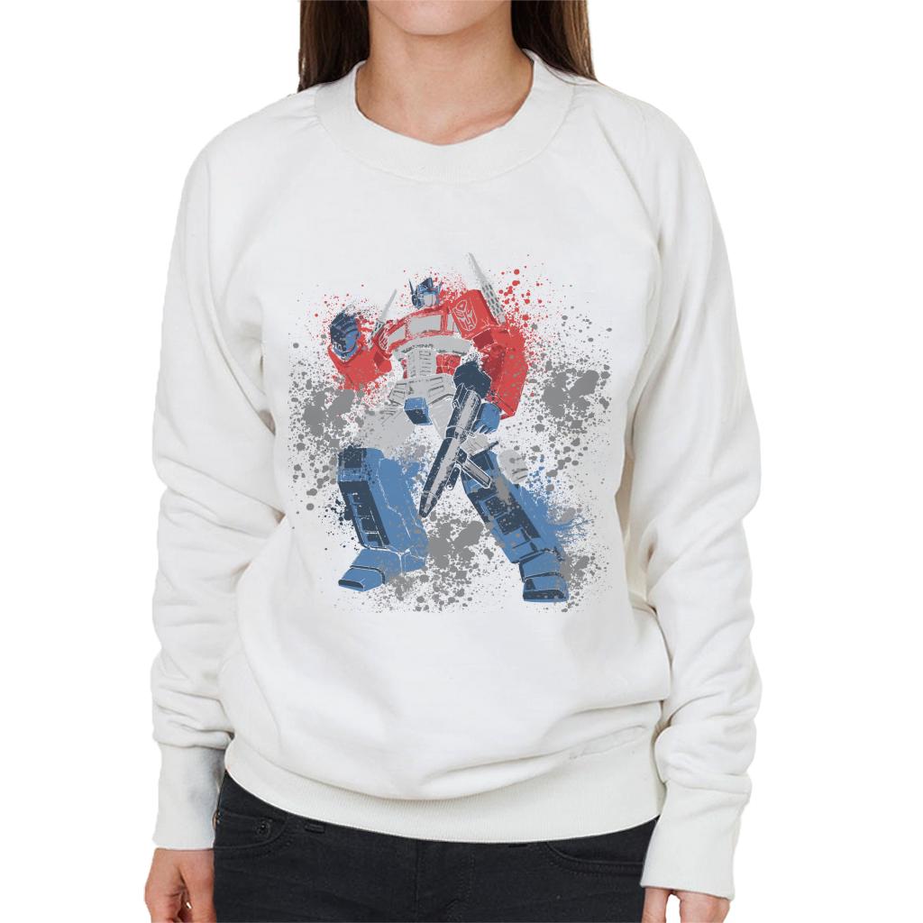 Transformers Optimus Prime Splatter Women's Sweatshirt product image 6