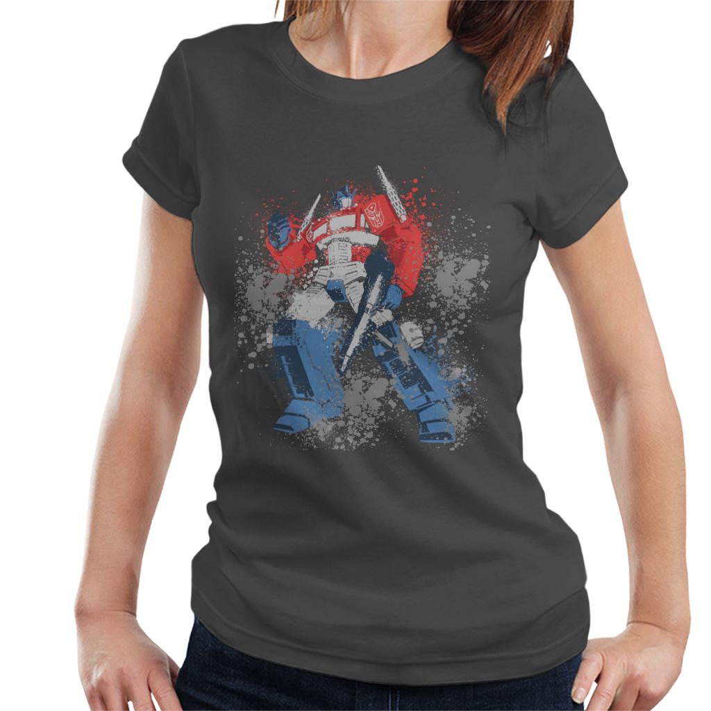Transformers Optimus Prime Splatter Women's T-Shirt product image 4