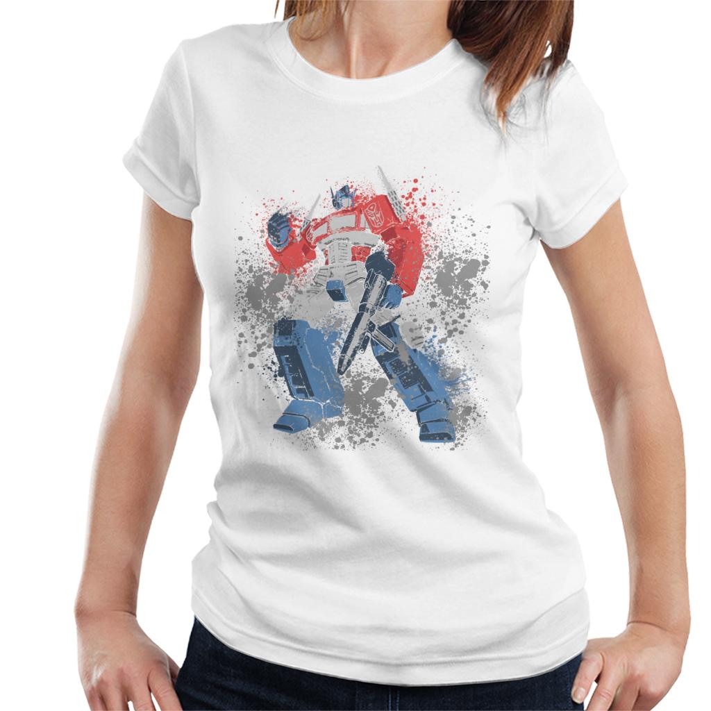 Transformers Optimus Prime Splatter Women's T-Shirt product image 6