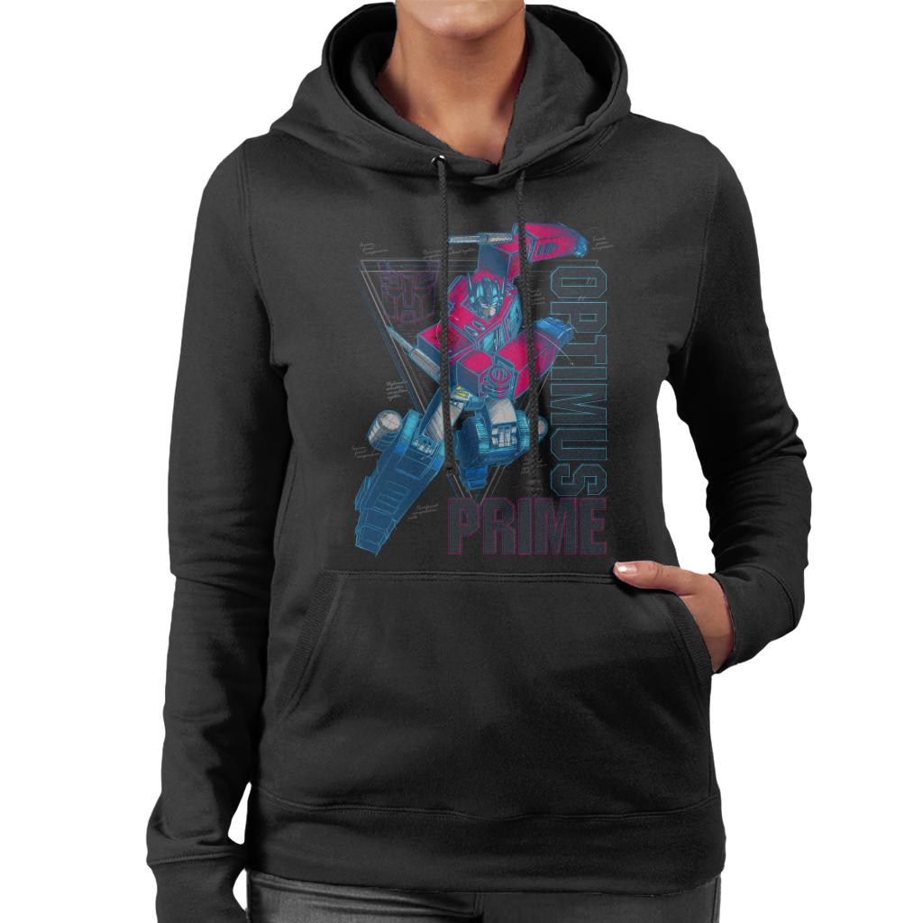 Transformers Optimus Prime Labelled Women's Hooded product image 1