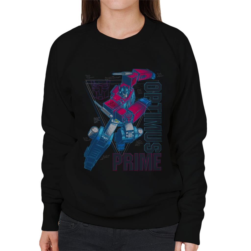 Transformers Optimus Prime Labelled Women's Sweatshirt product image 1