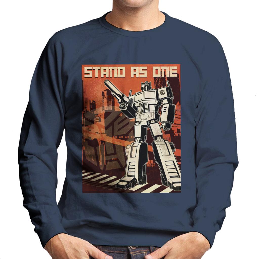 Transformers Optimus Prime Stand As One Men's Sweatshirt product image 4