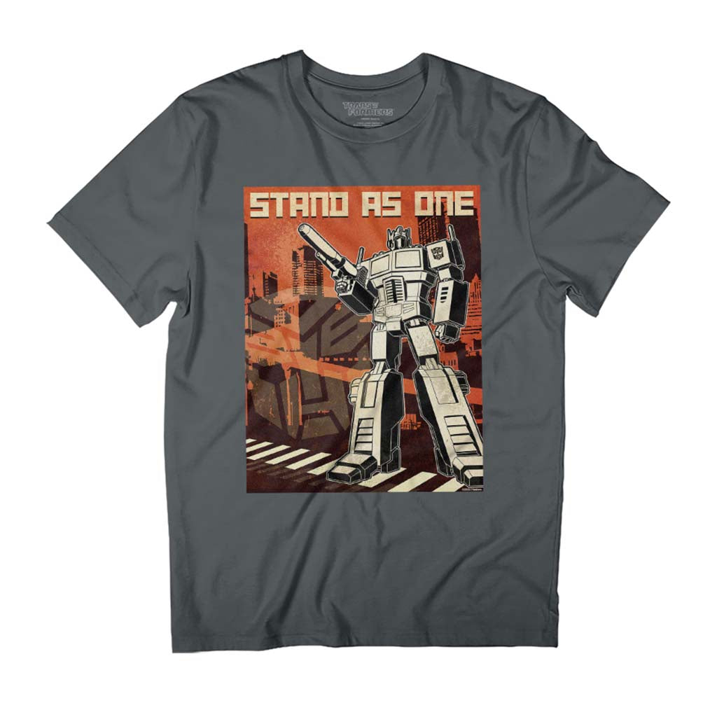 Transformers Optimus Prime Stand As One Men's T-Shirt product image 1