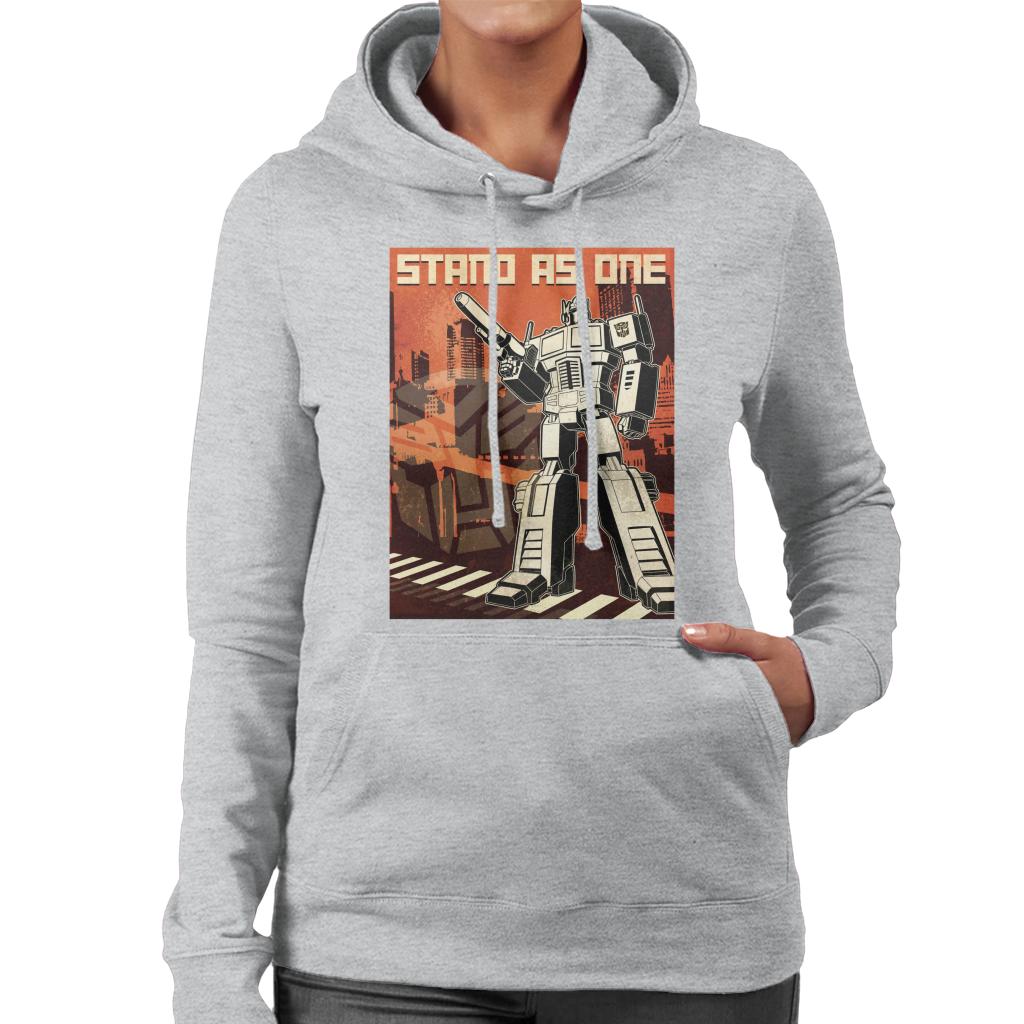 Transformers Optimus Prime Stand As One Women's Hooded product image 1