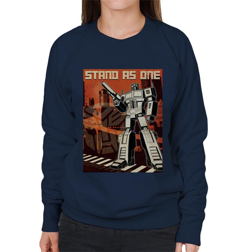Transformers Optimus Prime Stand As One Women's Sweatshirt product image 4