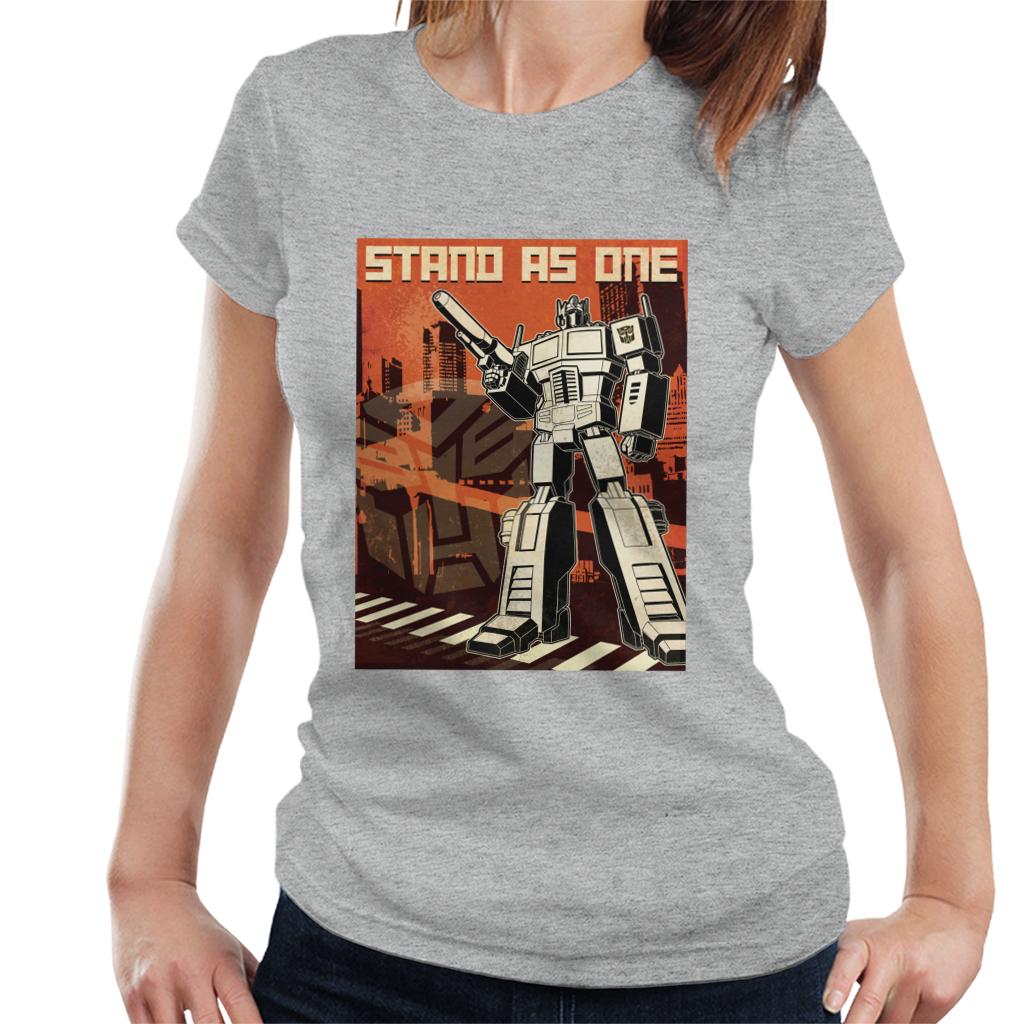 Transformers Optimus Prime Stand As One Women's T-Shirt product image 1