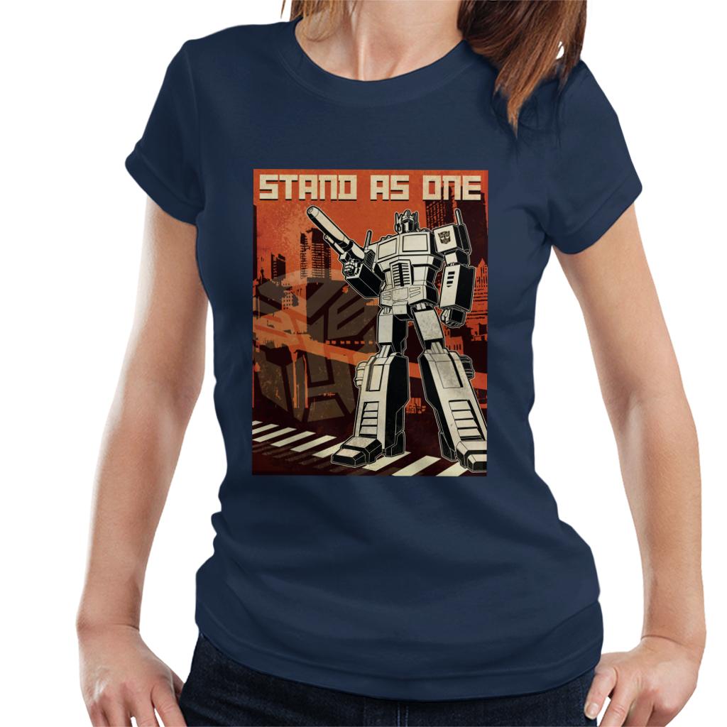 Transformers Optimus Prime Stand As One Women's T-Shirt product image 4