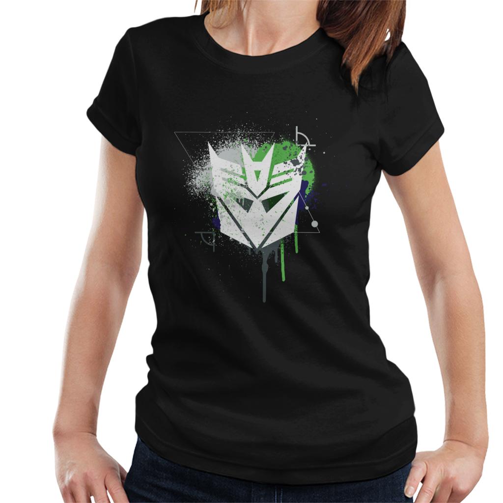 Transformers Decepticons Icon Splatter Women's T-Shirt product image 1