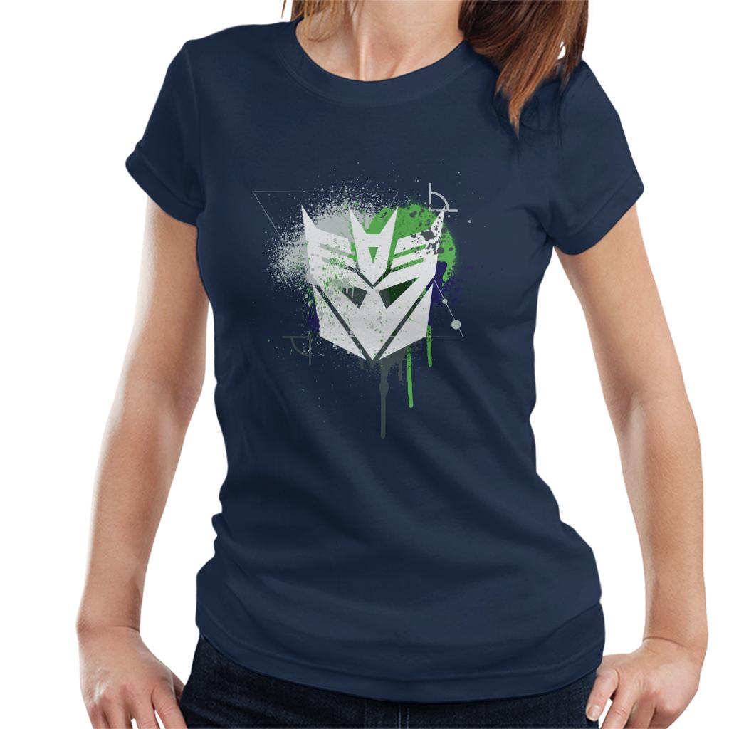 Transformers Decepticons Icon Splatter Women's T-Shirt product image 4