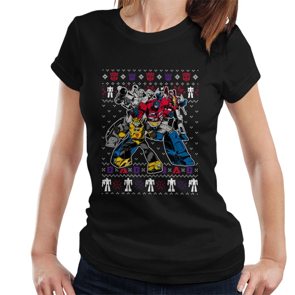 Transformers Christmas Assemble Women's T-Shirt product image 1