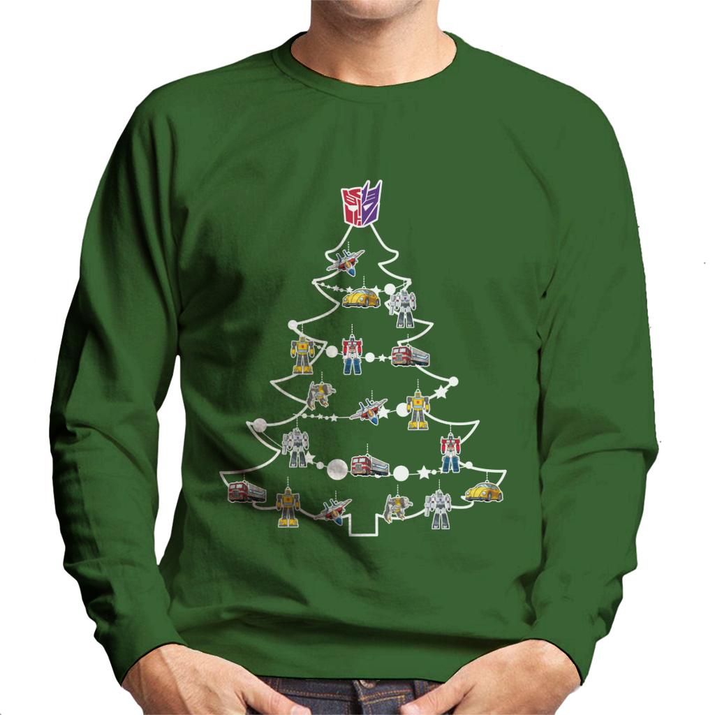Transformers Christmas Tree Silhouette Men's Sweatshirt product image 4