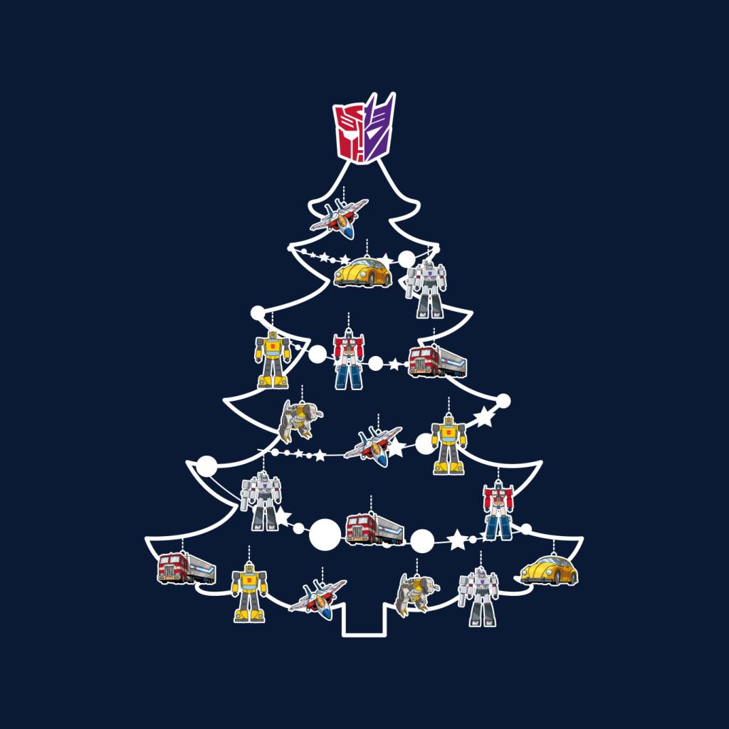 Transformers Christmas Tree Silhouette Women's Sweatshirt product image 2