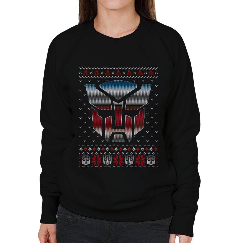 Transformers Christmas Autobot Symbol Women's Sweatshirt product image 1