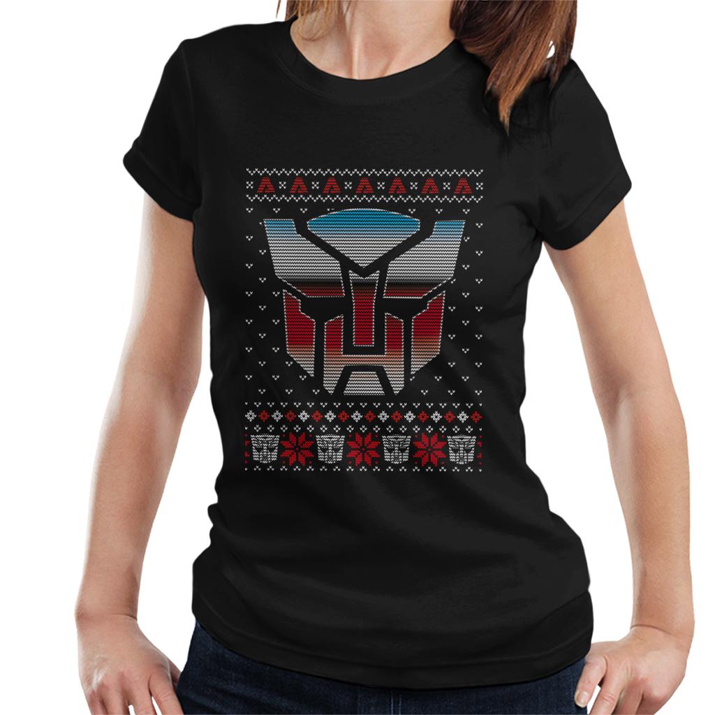Transformers Christmas Autobot Symbol Women's T-Shirt product image 1