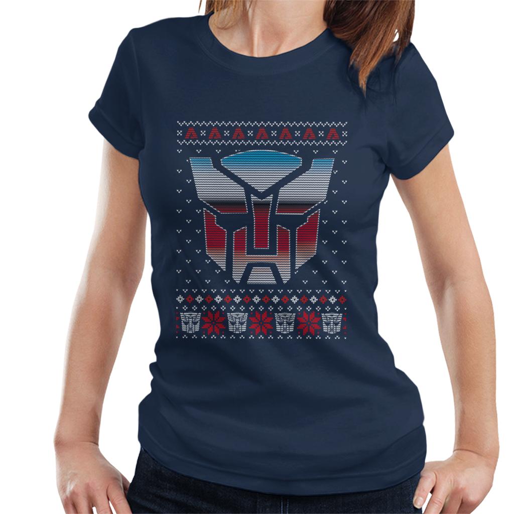 Transformers Christmas Autobot Symbol Women's T-Shirt product image 4