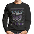 Transformers Christmas Decepticon Crest Men's Sweatshirt product image 1