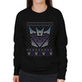 Transformers Christmas Decepticon Crest Women's Sweatshirt product image 1