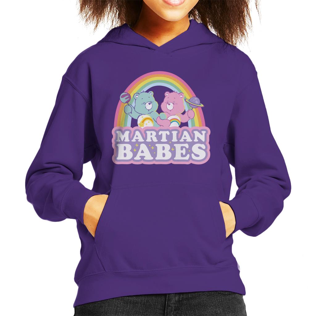 Care Bears Cheer Bear And Wish Martian Babes Kid's Hooded product image 4