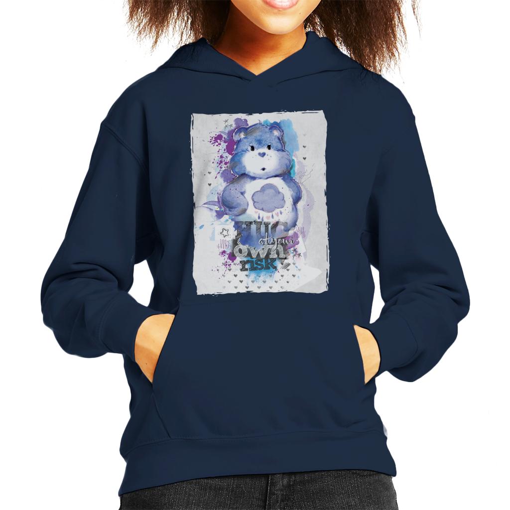 Care Bears Grumpy Bear Hug At Your Own Risk Kids Hooded product image 1