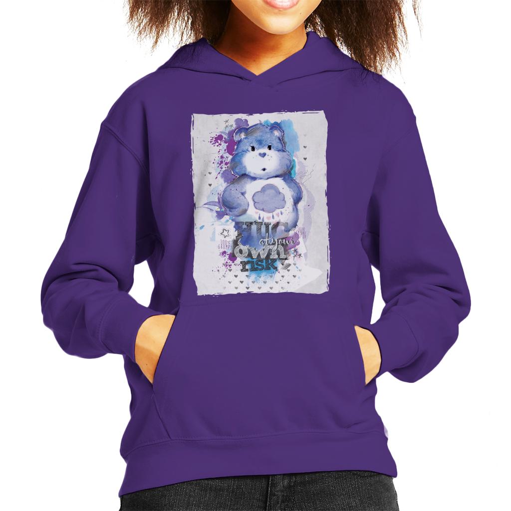 Care Bears Grumpy Bear Hug At Your Own Risk Kids Hooded product image 4