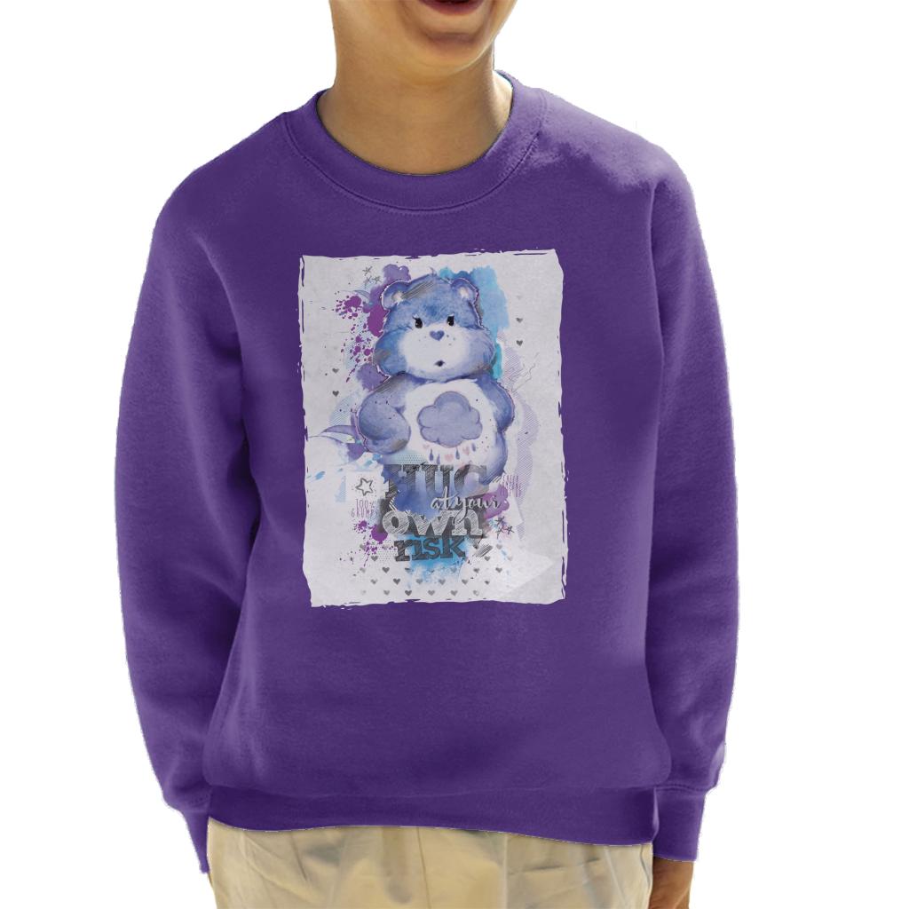 Care Bears Grumpy Bear Hug At Your Own Risk Kids Sweatshirt product image 4