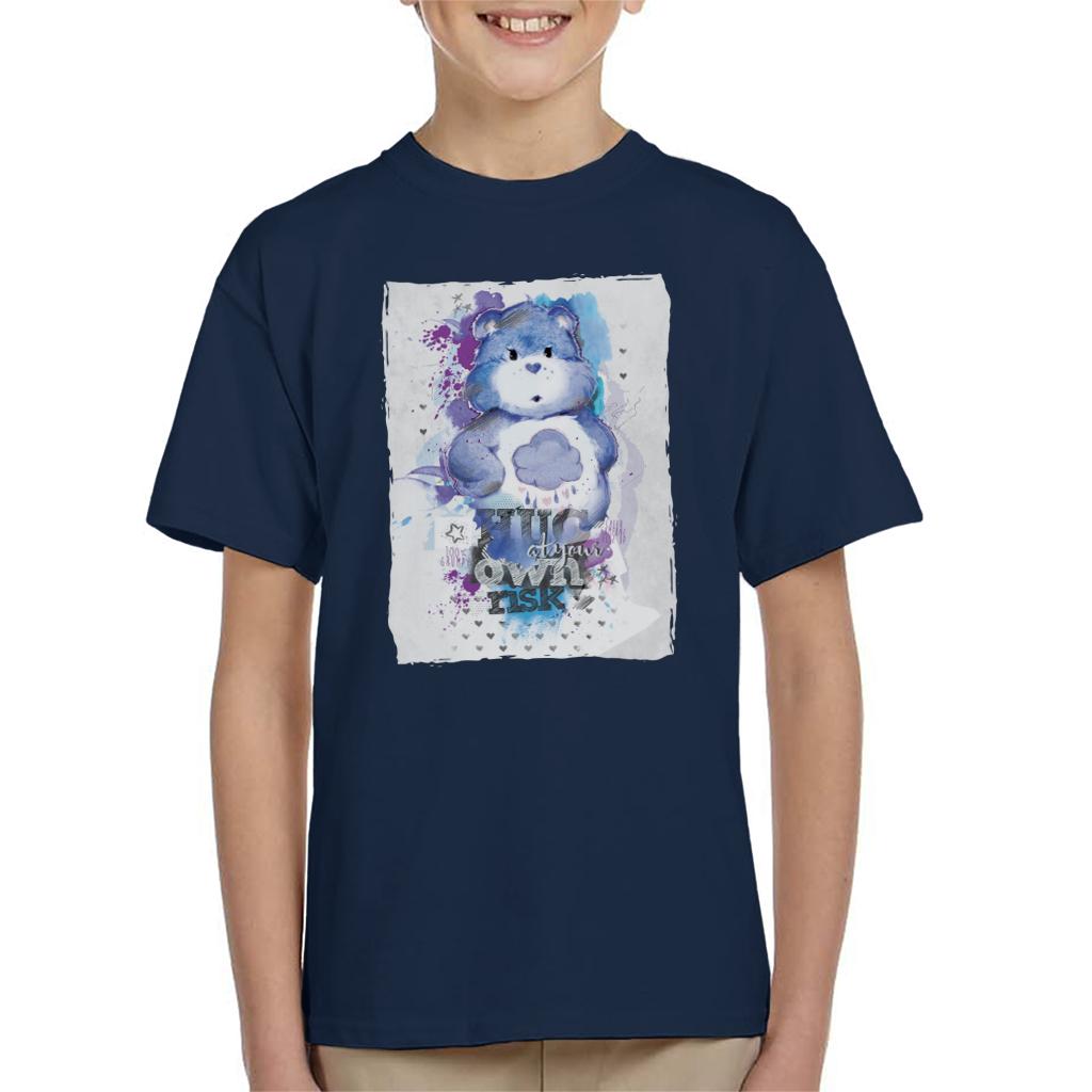 Care Bears Grumpy Bear Hug At Your Own Risk Kids T-Shirt product image 1