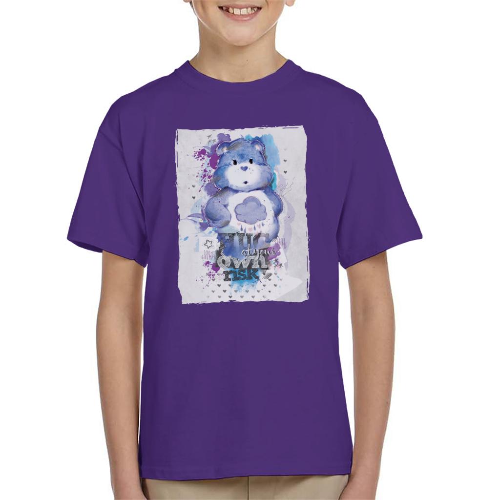 Care Bears Grumpy Bear Hug At Your Own Risk Kids T-Shirt product image 4