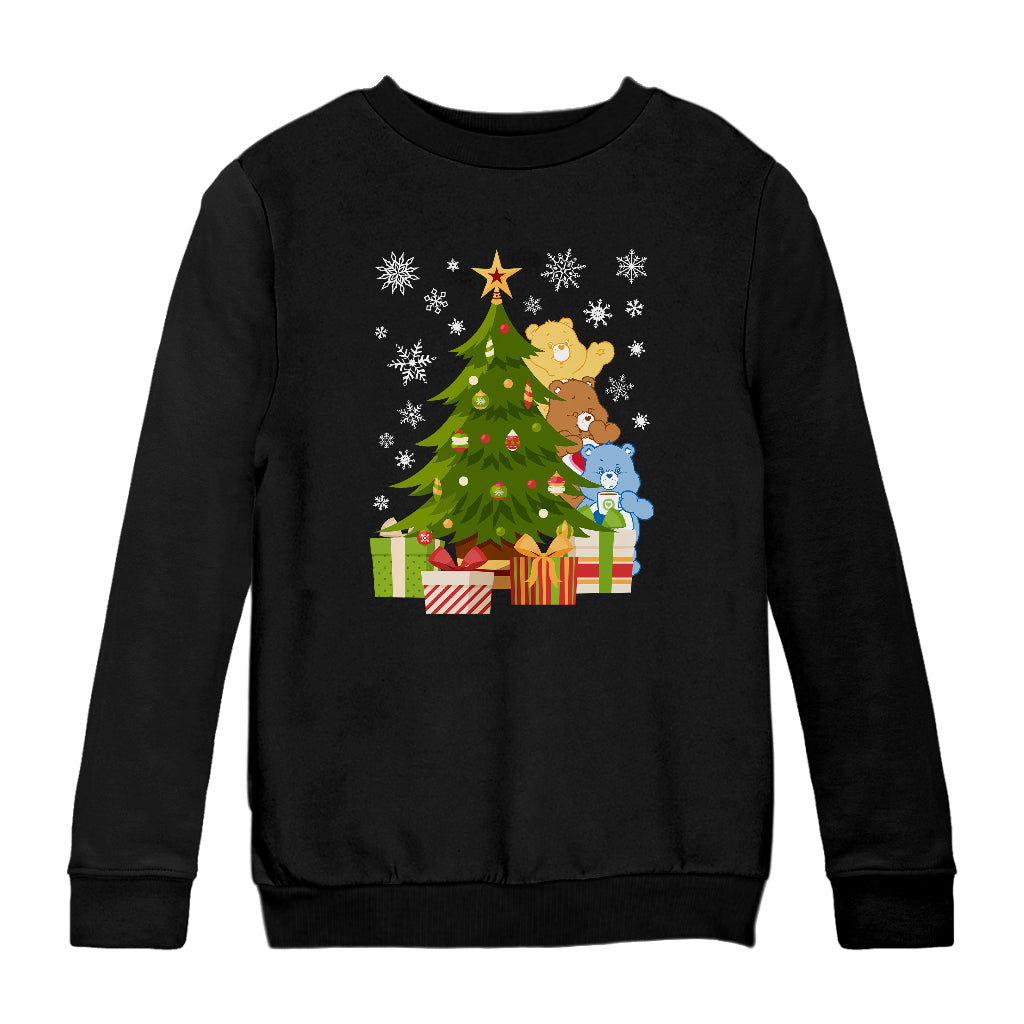 Care Bears Christmas Behind The Tree Kids Sweatshirt product image 1