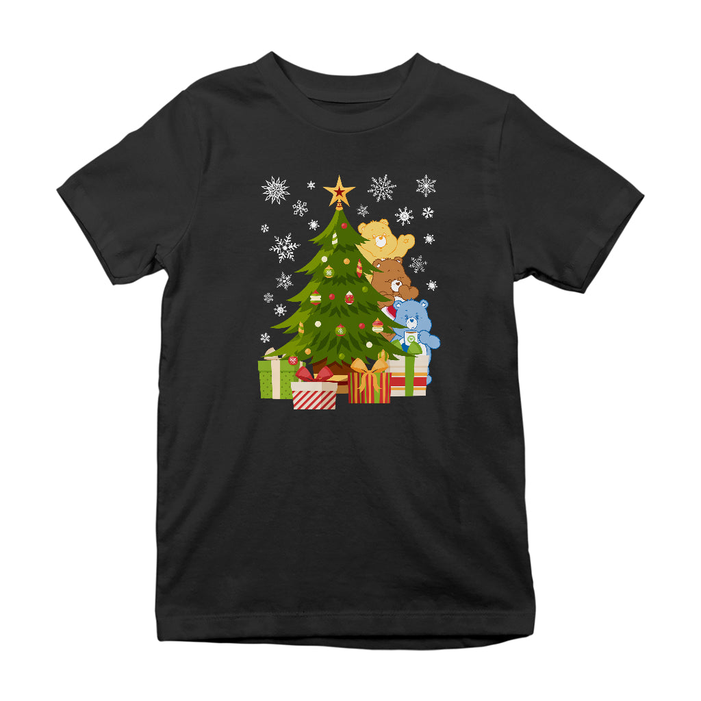 Care Bears Christmas Behind The Tree Kids T-Shirt product image 1