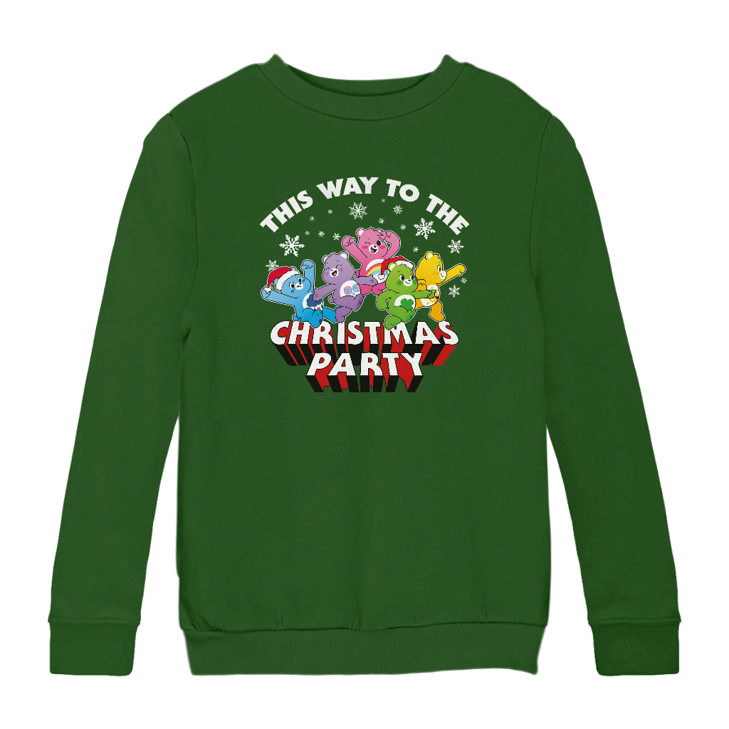 Care Bears UTM Christmas Party Excitement Kids Sweatshirt product image 4