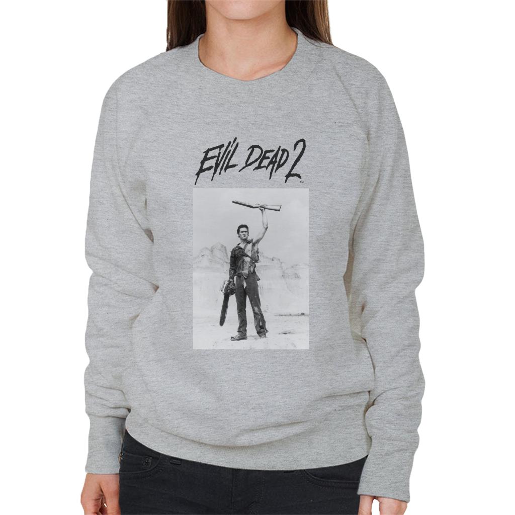 Evil Dead 2 Black Text Logo Women's Sweatshirt product image 1
