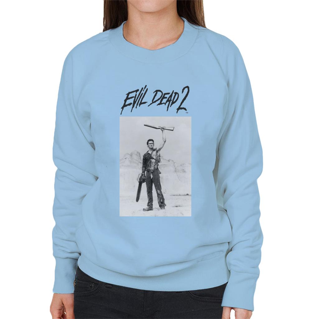Evil Dead 2 Black Text Logo Women's Sweatshirt product image 4
