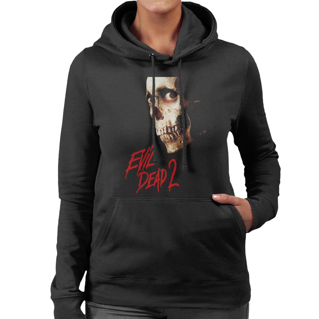 Evil Dead 2 Cinematic Skull Women's Hooded Sweatshirt product image 1