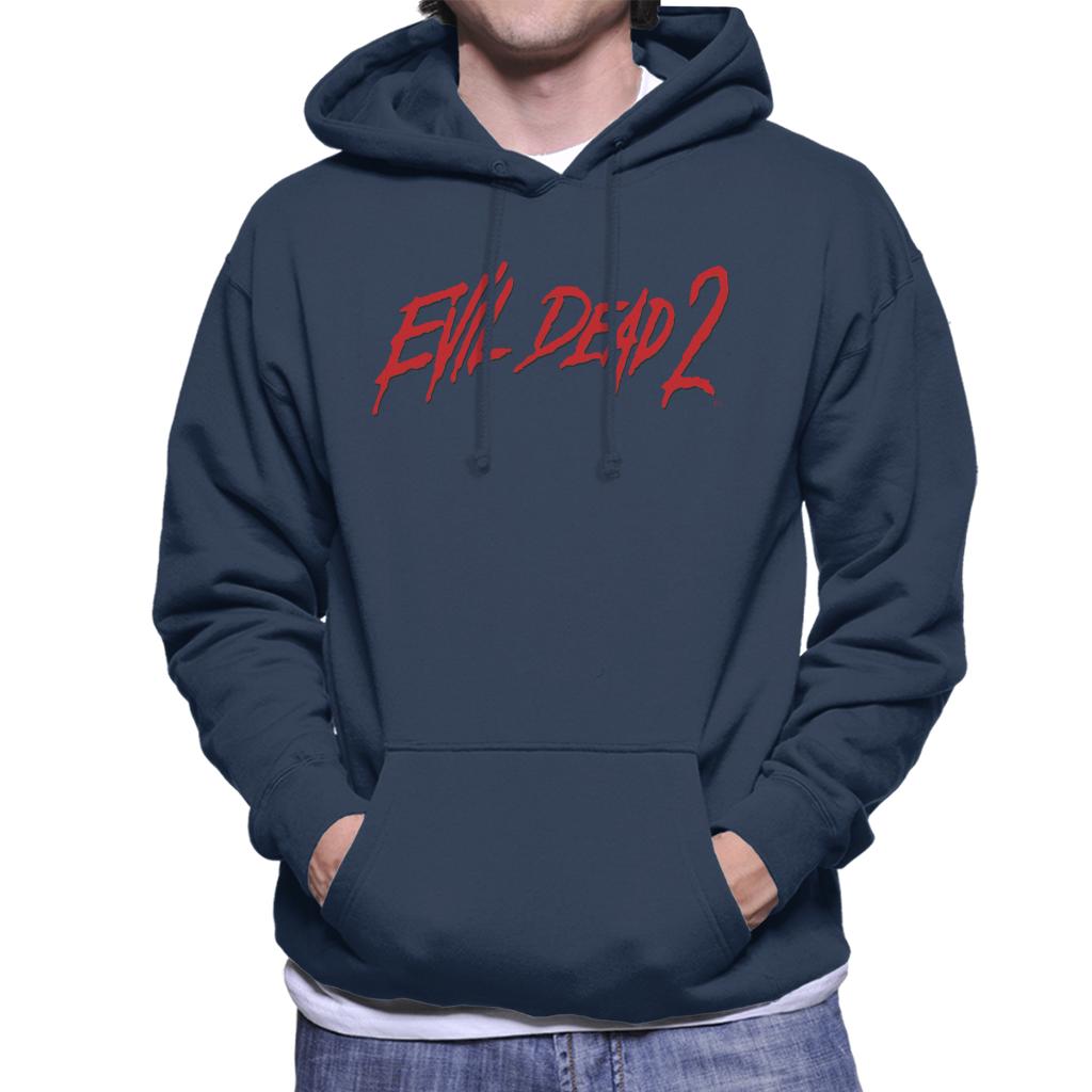Evil Dead 2 Red Text Logo Men's Hooded Sweatshirt product image 4