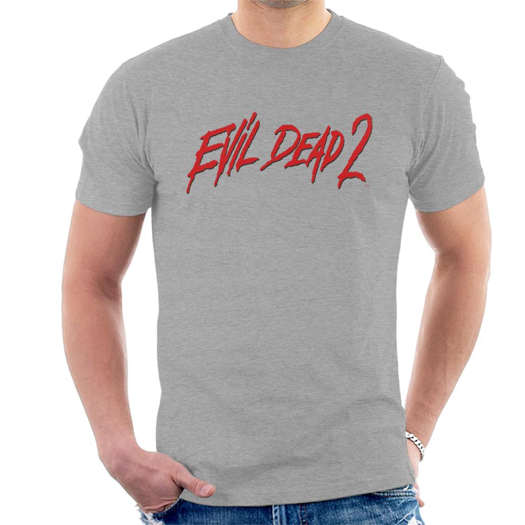 Evil Dead 2 Red Text Logo Men's T-Shirt product image 1