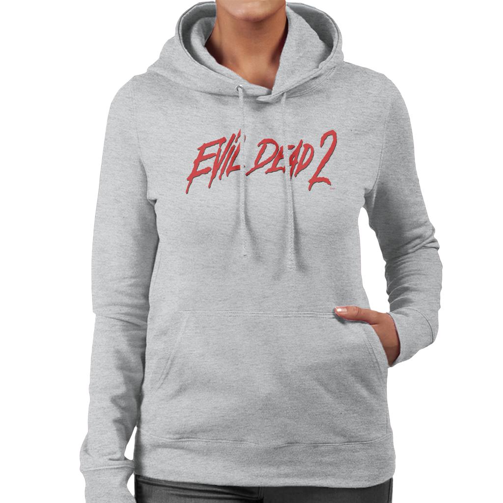 Evil Dead 2 Red Text Logo Women's Hooded Sweatshirt product image 1