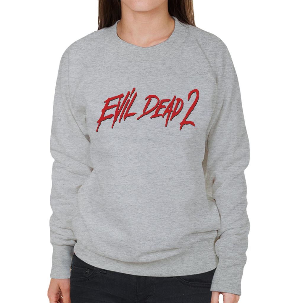 Evil Dead 2 Red Text Logo Women's Sweatshirt product image 1