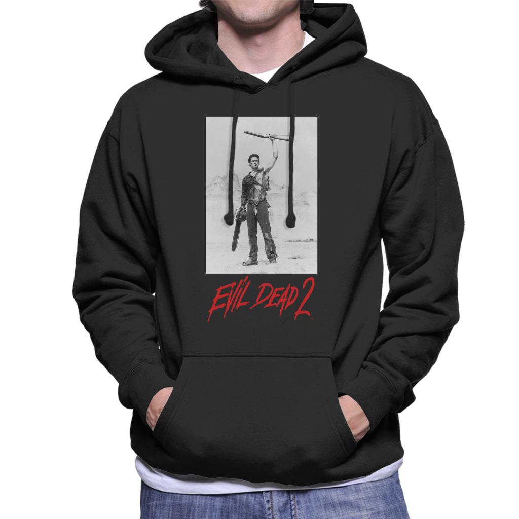 Evil Dead 2 Ash Red Text Logo Men's Hooded Sweatshirt product image 1