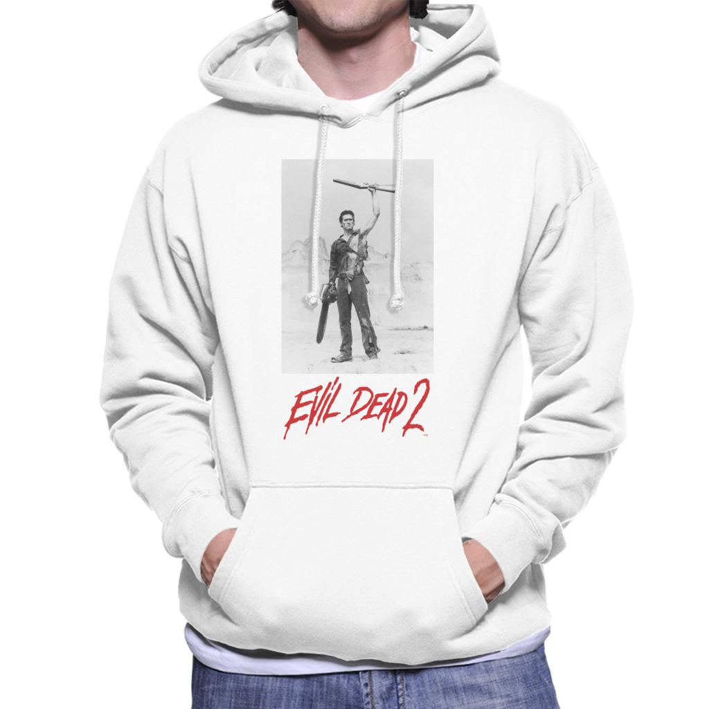Evil Dead 2 Ash Red Text Logo Men's Hooded Sweatshirt product image 6