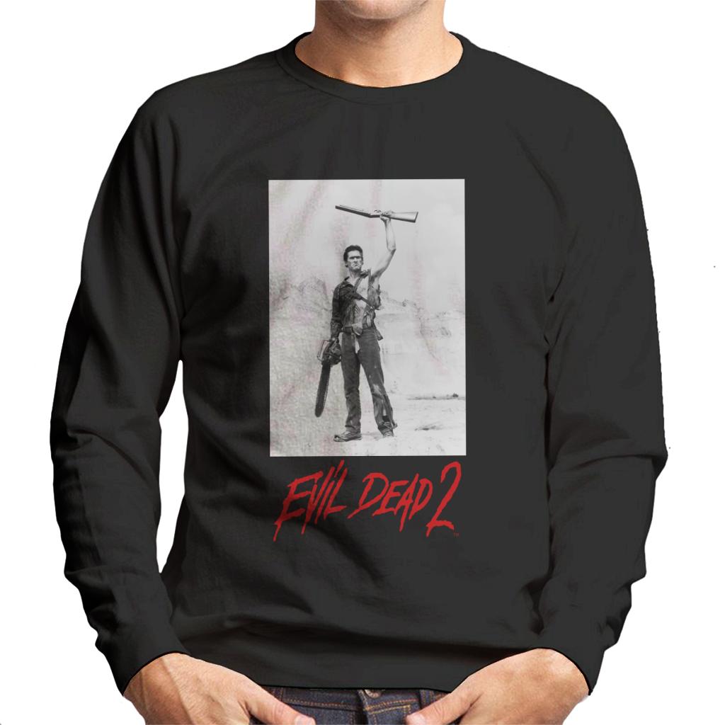Evil Dead 2 Ash Red Text Logo Men's Sweatshirt product image 1